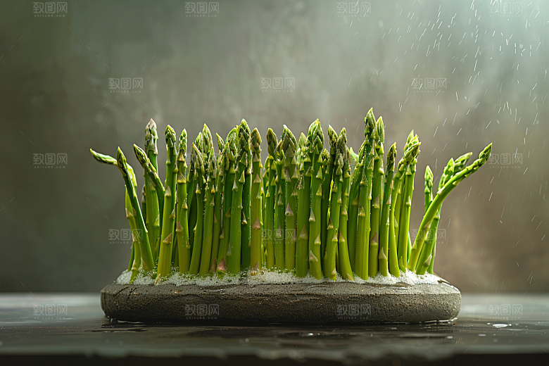芦笋自然绿色摄影图