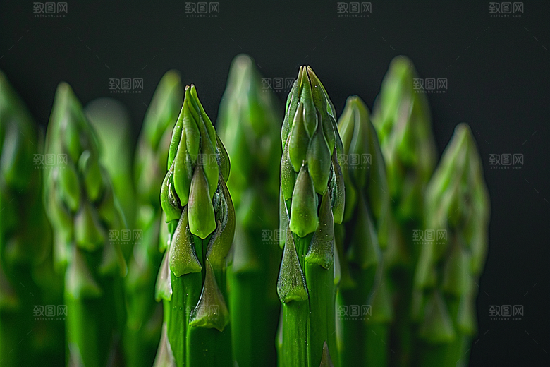 芦笋食材健身餐摄影图