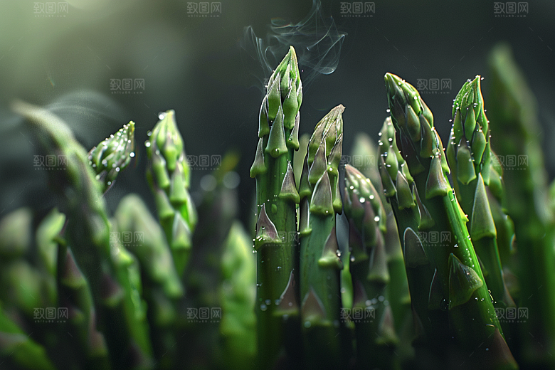 芦笋蔬菜健身餐摄影图