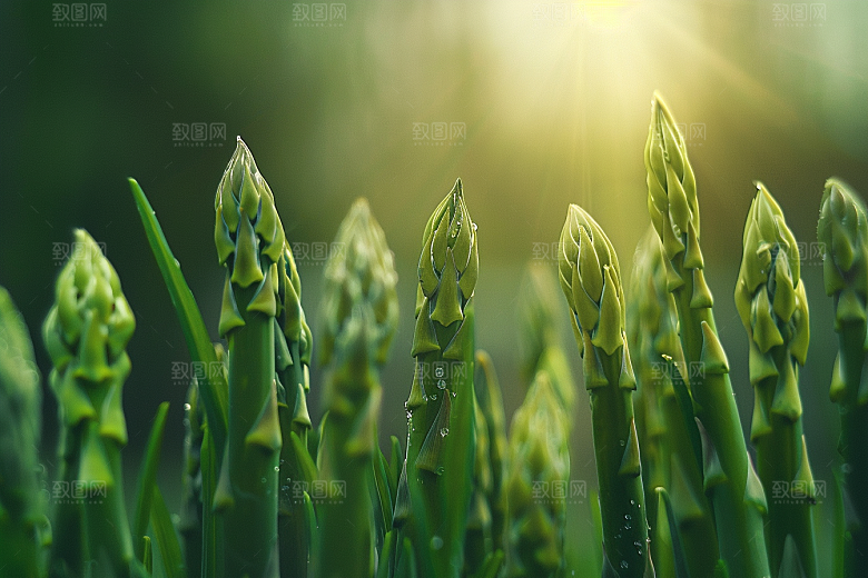 芦笋绿色高清摄影图