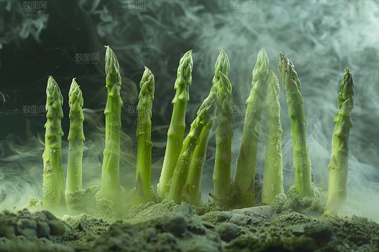 芦笋绿色绿色摄影图