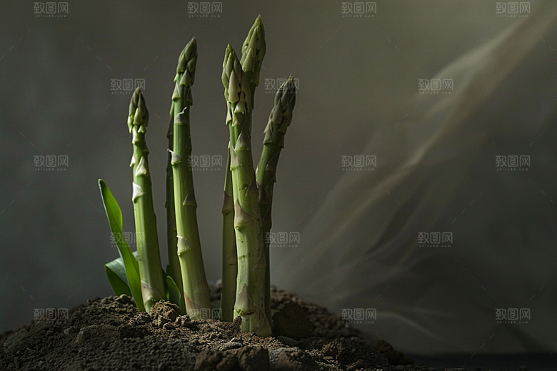 芦笋绿色蔬菜摄影图