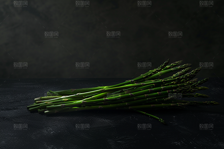 芦笋绿色健身餐摄影图