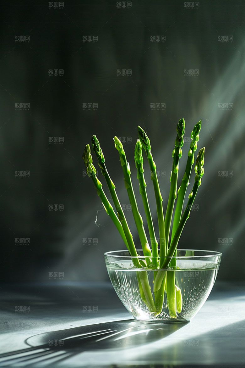 芦笋蔬菜轻食摄影图