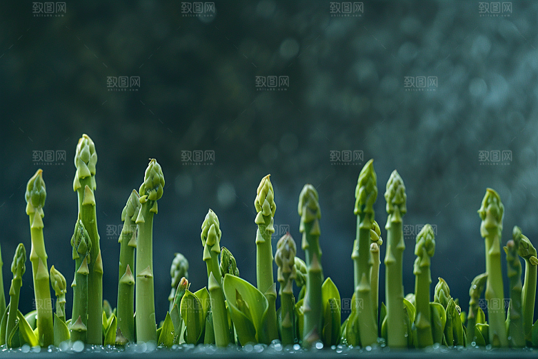 芦笋绿色轻食摄影图