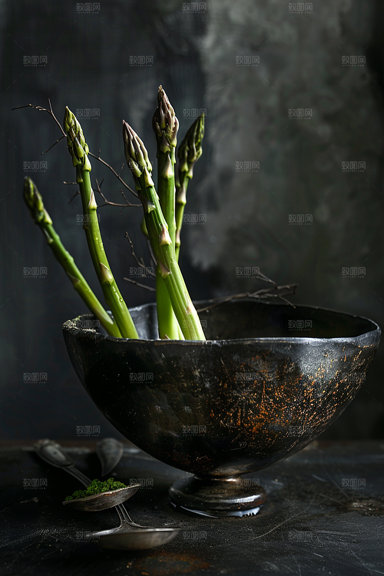 芦笋轻食抗癌摄影图
