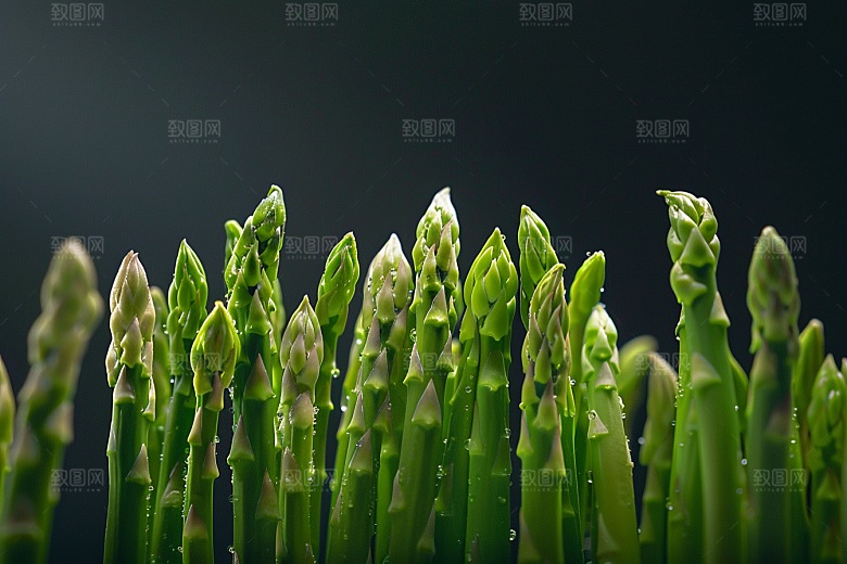 芦笋轻食绿色摄影图