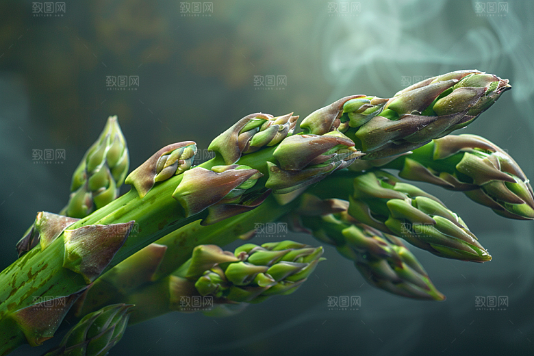 芦笋绿色自然摄影图