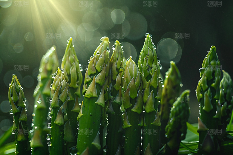 芦笋健身餐高清摄影图
