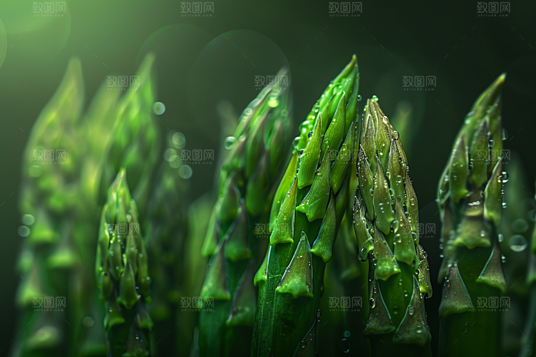 芦笋绿色轻食摄影图