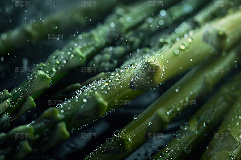 芦笋绿色轻食摄影图