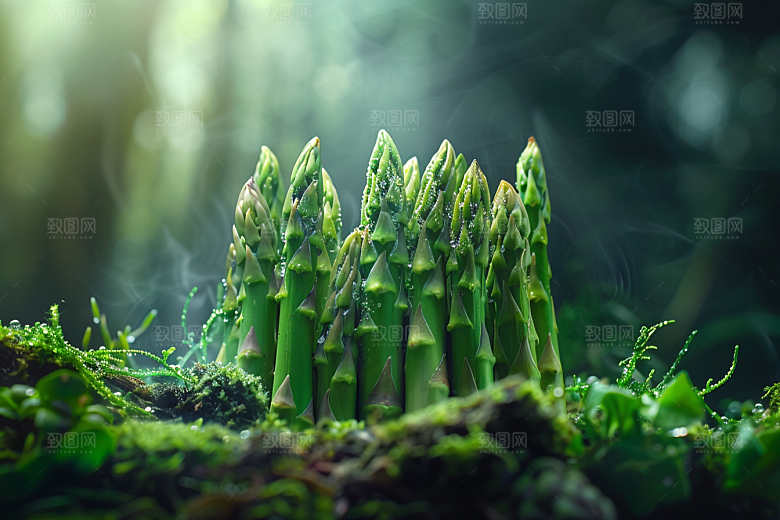 芦笋健身餐抗癌摄影图