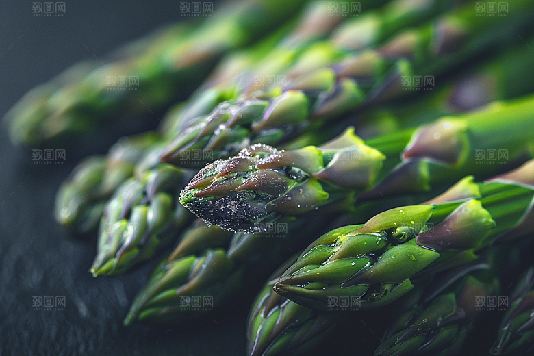 芦笋绿色轻食摄影图