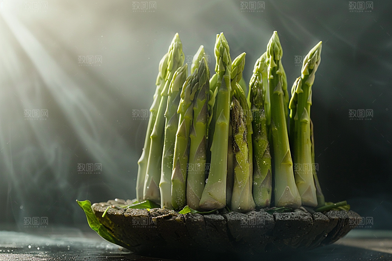 芦笋健身餐抗癌摄影图