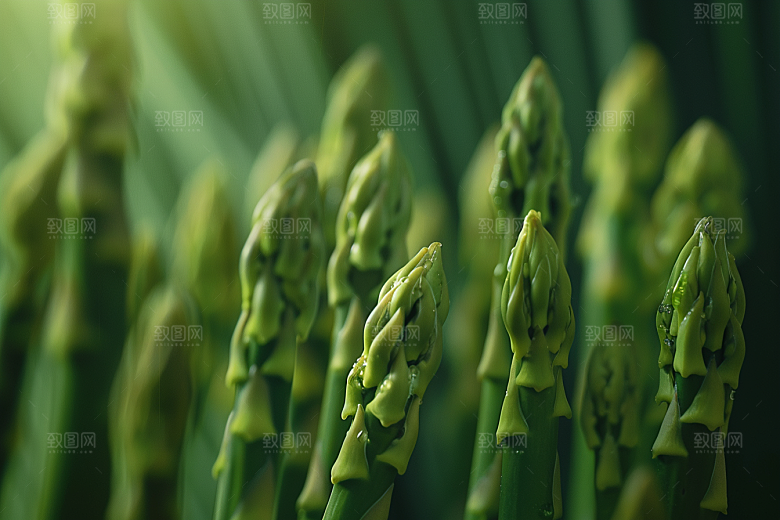 芦笋轻食绿色摄影图