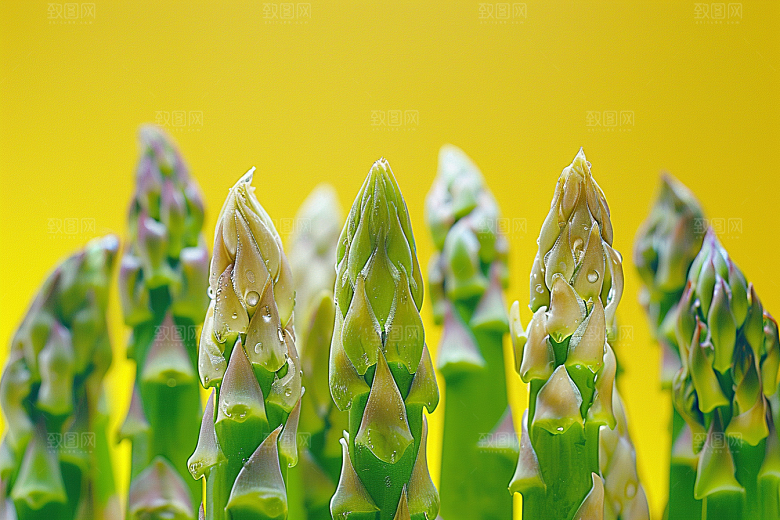芦笋健身餐蔬菜摄影图