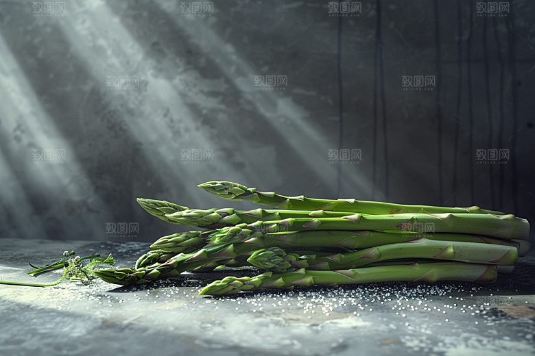芦笋蔬菜自然摄影图