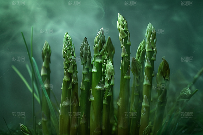 芦笋自然健康食品摄影图