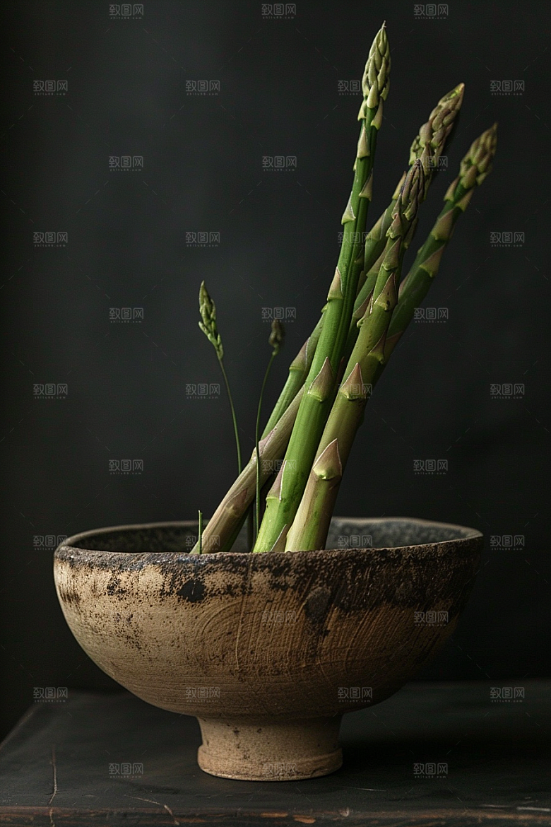 芦笋自然蔬菜摄影图