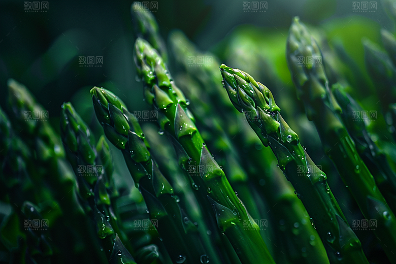 芦笋健身餐绿色摄影图