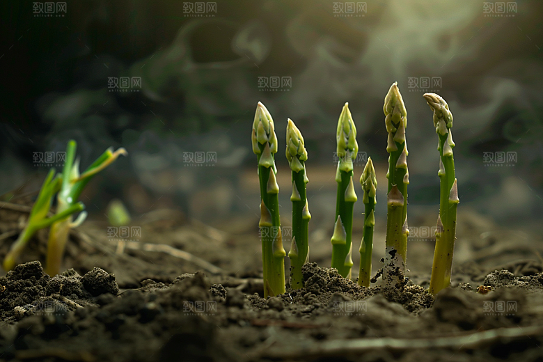 芦笋轻食食材摄影图