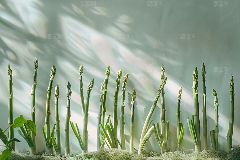 芦笋蔬菜轻食摄影图