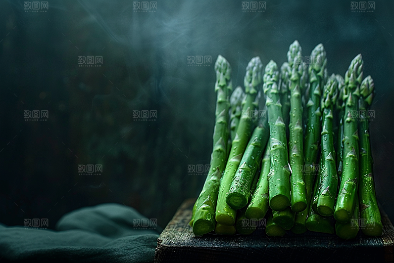 芦笋抗癌健身餐摄影图