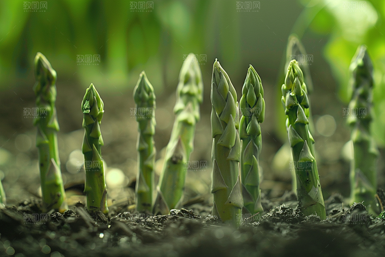 芦笋食材绿色摄影图