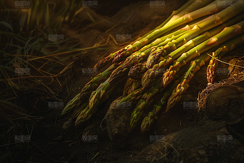 芦笋轻食高清摄影图