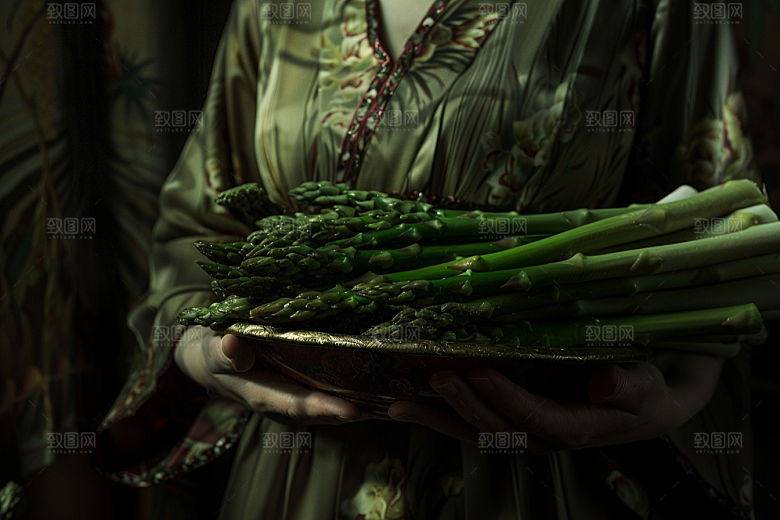 芦笋食材高清摄影图