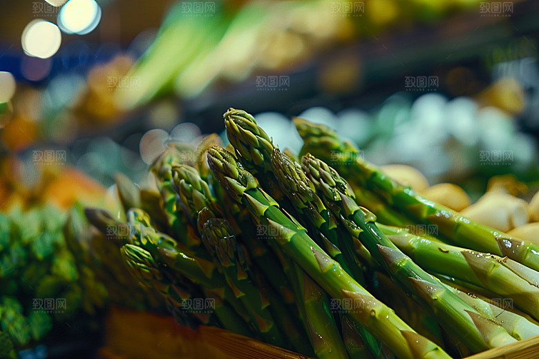芦笋轻食自然摄影图