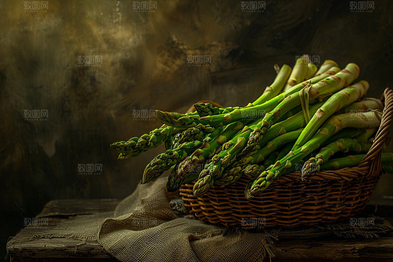 芦笋食材蔬菜摄影图