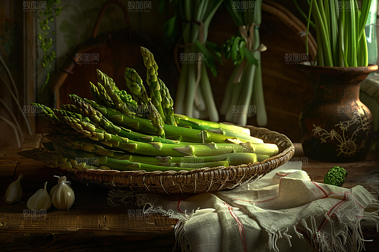 芦笋高清自然摄影图