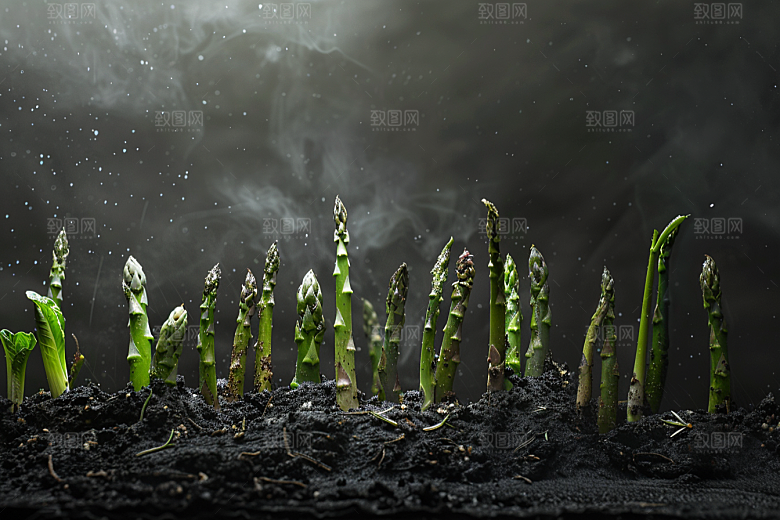 芦笋绿色食材摄影图