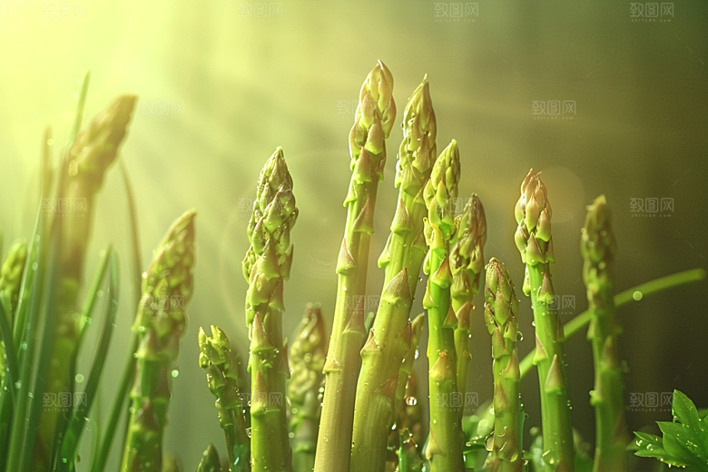 芦笋绿色绿色摄影图
