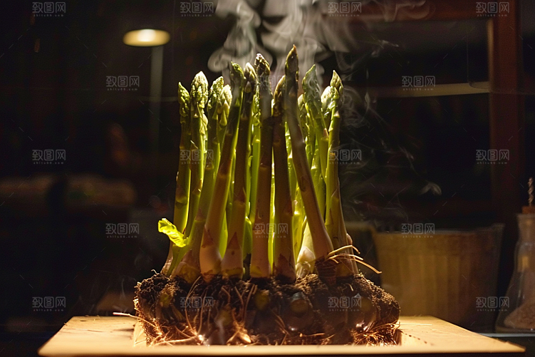 芦笋绿色健康食品摄影图