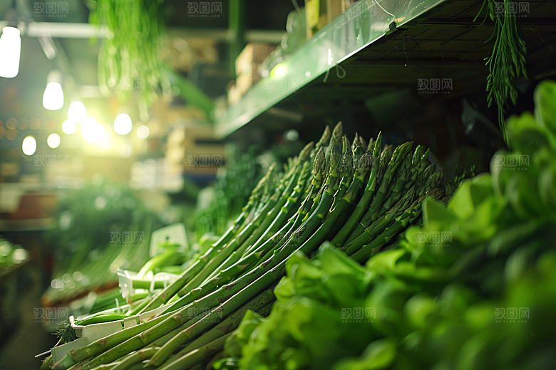 芦笋轻食自然摄影图