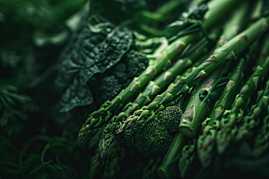 芦笋轻食蔬菜摄影图
