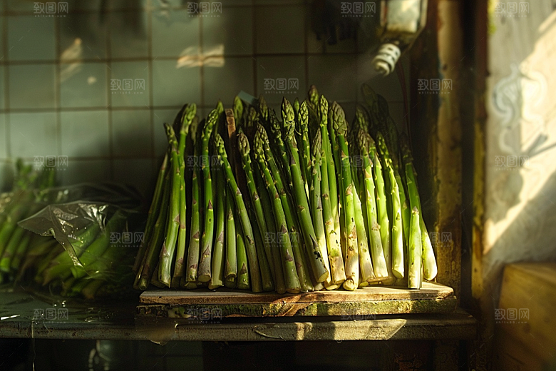 芦笋高清蔬菜摄影图