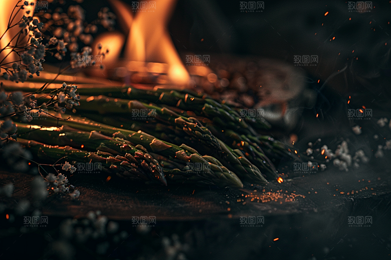 芦笋抗癌蔬菜摄影图