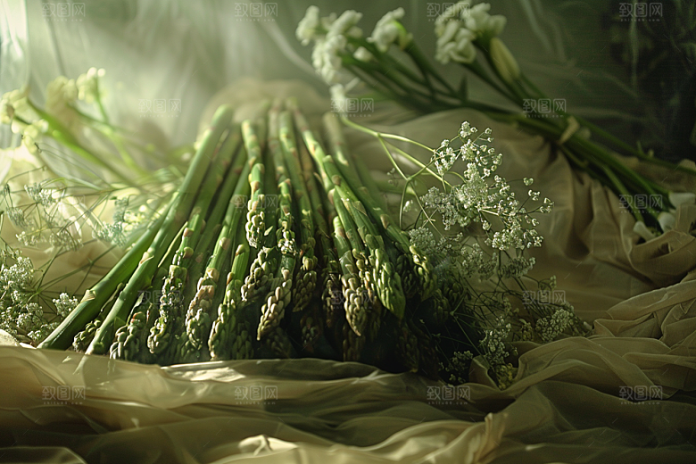 芦笋蔬菜轻食摄影图