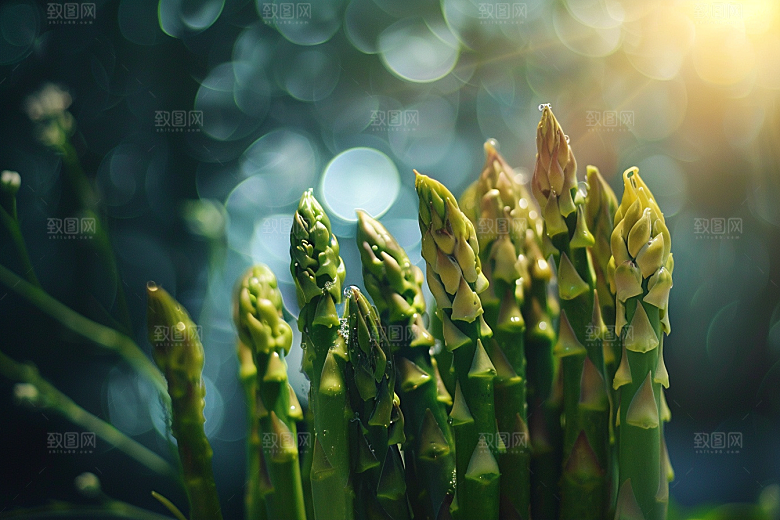 芦笋蔬菜绿色摄影图