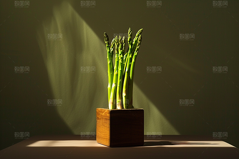 芦笋蔬菜食材摄影图