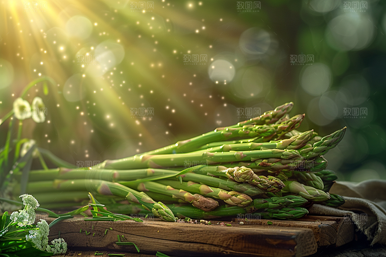 芦笋自然轻食摄影图