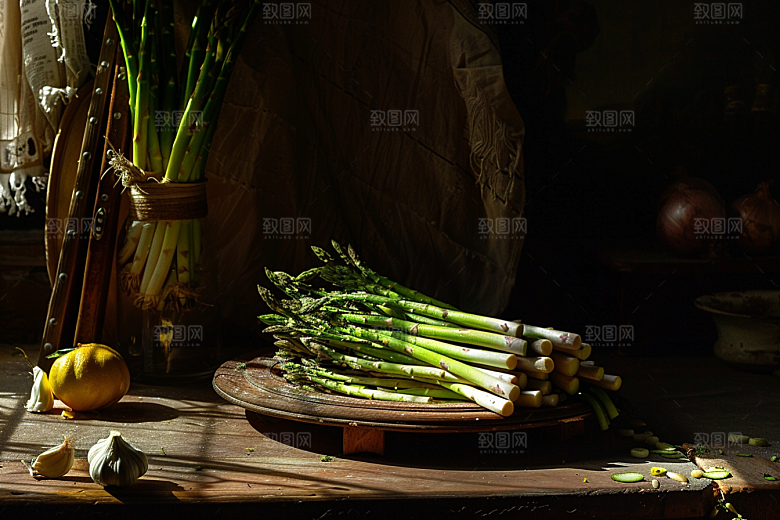 芦笋蔬菜食材摄影图