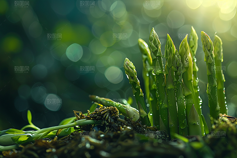 芦笋抗癌自然摄影图