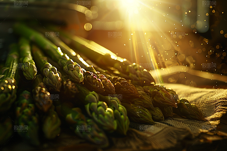 芦笋自然轻食摄影图
