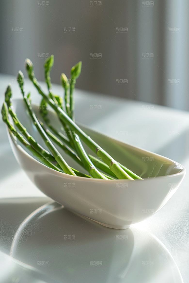 芦笋健康食品抗癌摄影图