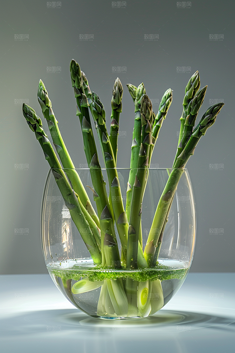 芦笋自然轻食摄影图