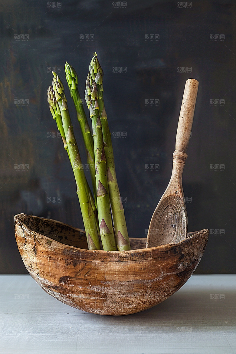 芦笋抗癌轻食摄影图